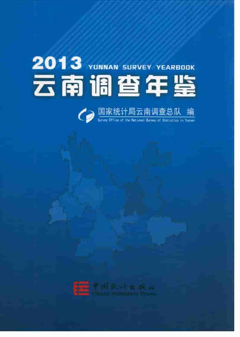 2013年云南调查年鉴封面