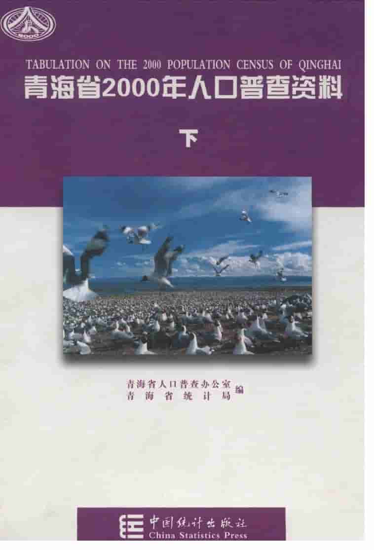 2000年青海省2000年人口普查资料封面