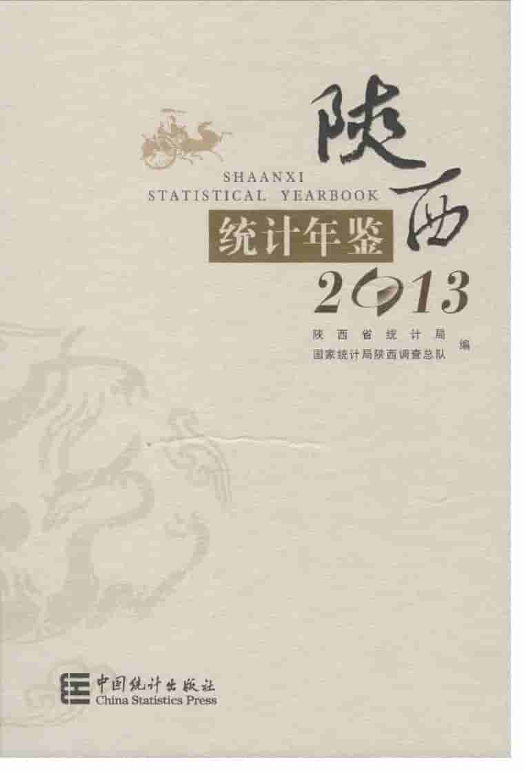 2013年陕西统计年鉴封面