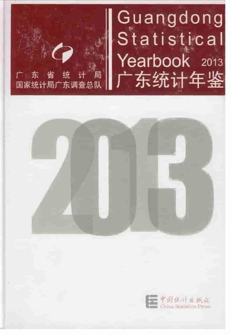 2013年广东统计年鉴封面