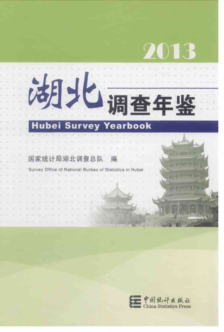 2013年湖北调查年鉴封面