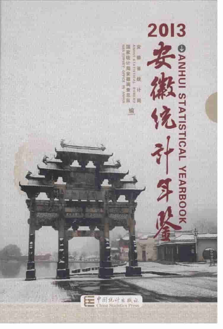 2013年安徽统计年鉴封面