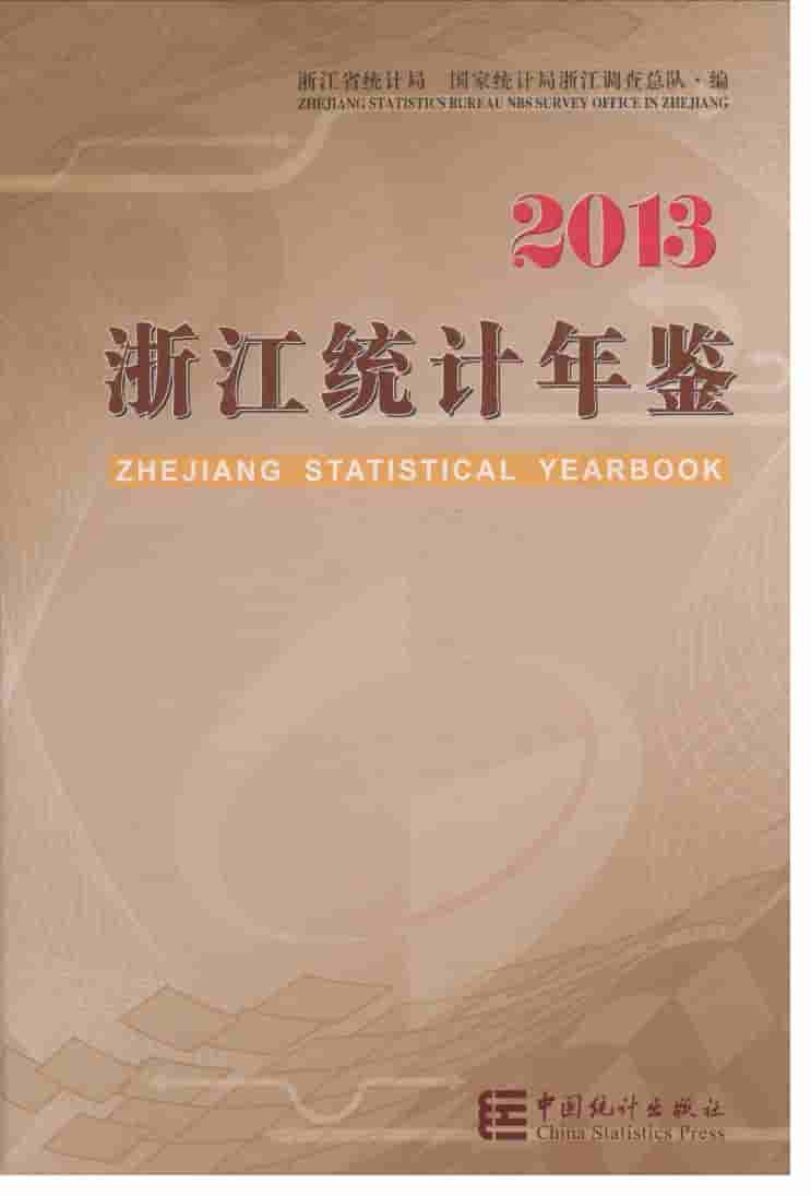 2013年浙江统计年鉴封面