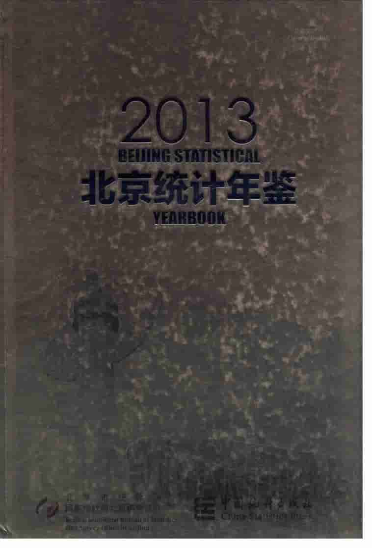 2013年北京统计年鉴封面