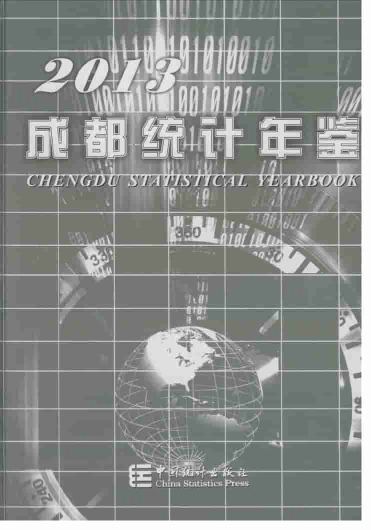 2013年成都统计年鉴封面
