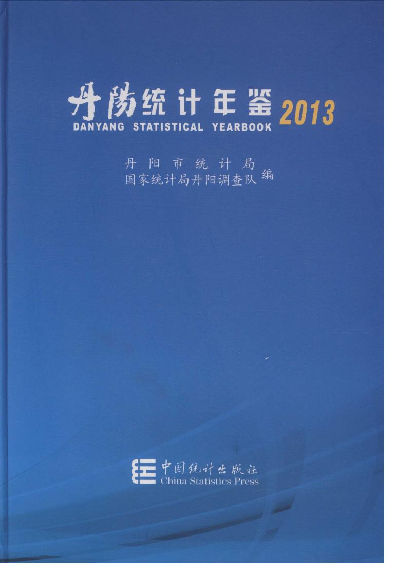 2013年丹阳统计年鉴封面
