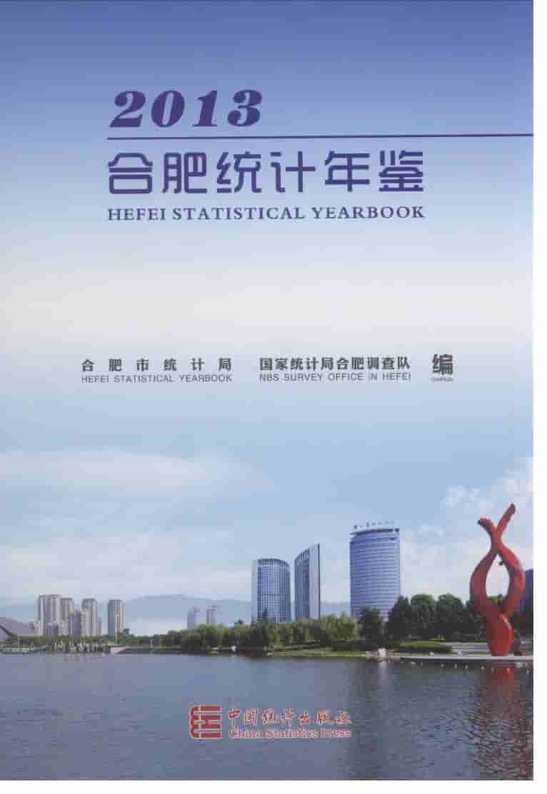 2013年合肥统计年鉴封面