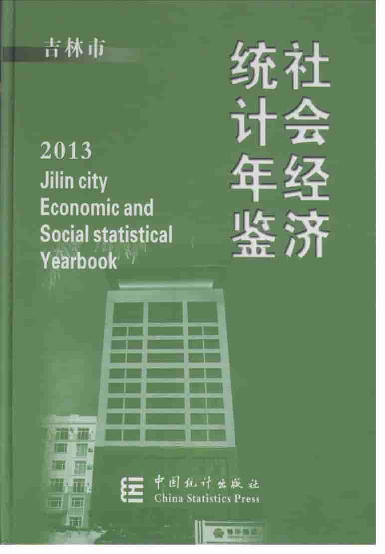 2013年吉林市社会经济统计年鉴封面