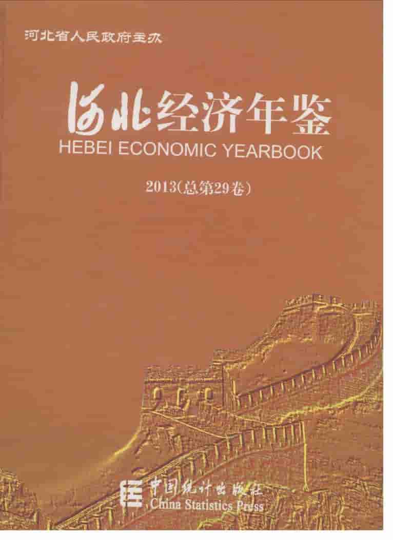 2013年河北经济年鉴封面