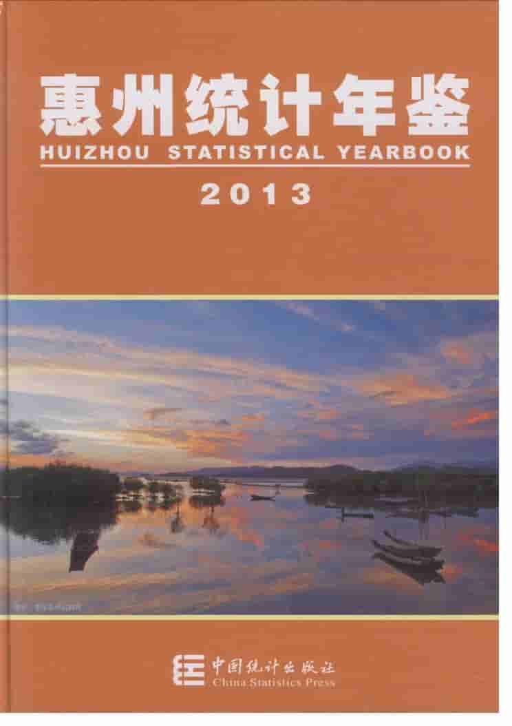 2013年惠州统计年鉴封面