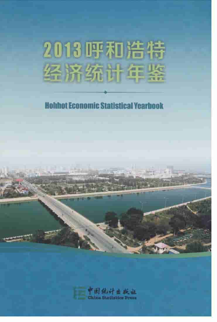 2013年呼和浩特经济统计年鉴封面