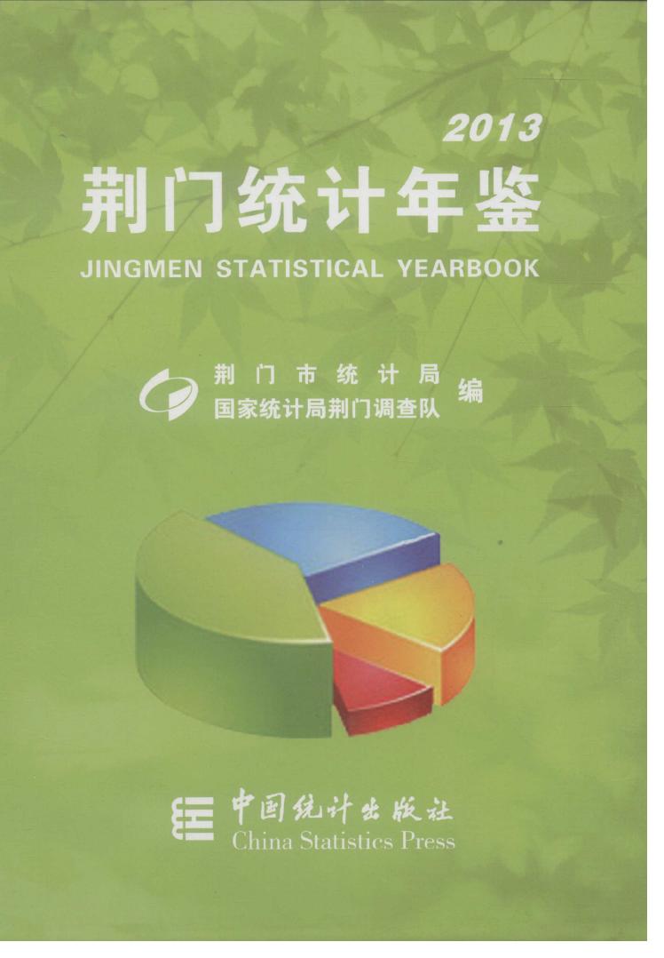 2013年荆门统计年鉴封面
