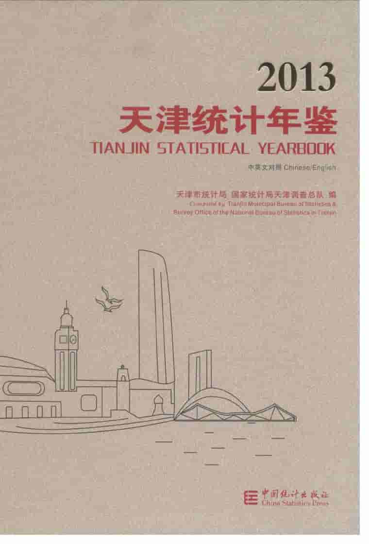 2013年天津统计年鉴封面