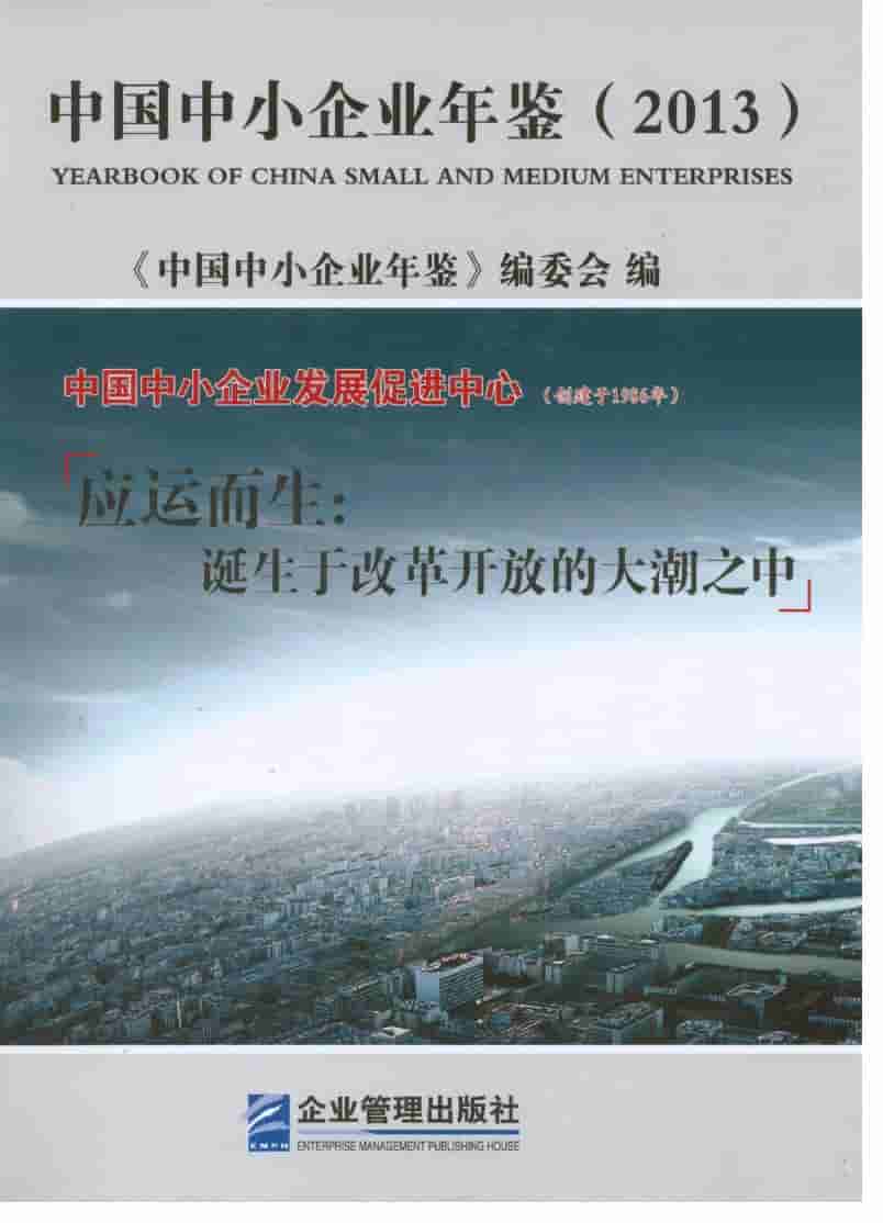 2013年中国中小企业年鉴封面
