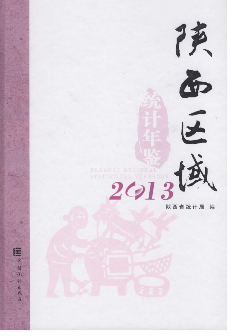 2013年陕西区域统计年鉴封面