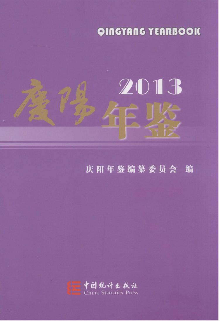 2013年庆阳年鉴封面