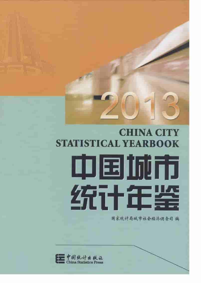 2013年中国城市统计年鉴封面