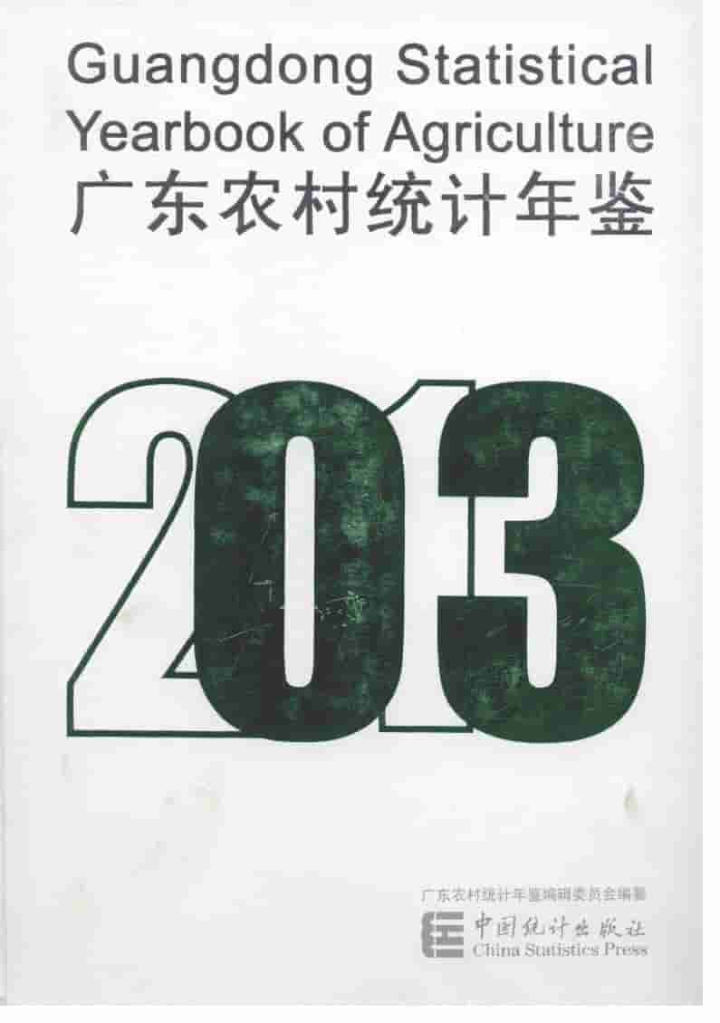 2013年广东农村统计年鉴封面