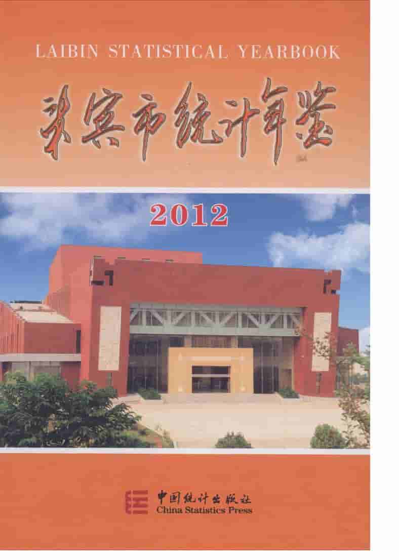2012年来宾市统计年鉴封面