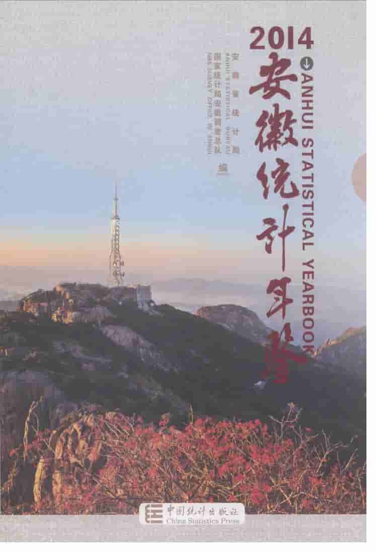 2014年安徽统计年鉴封面