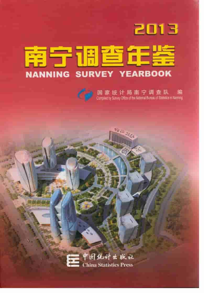 2013年南宁调查年鉴封面
