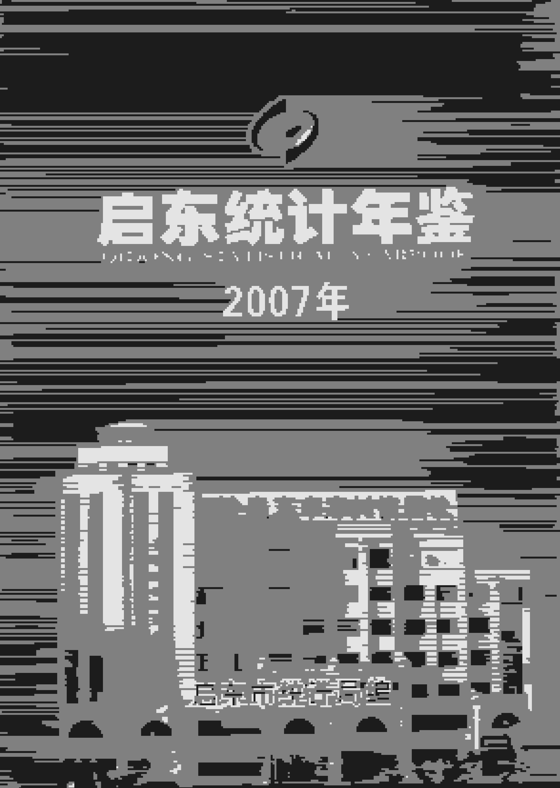 2007年启东统计年鉴封面