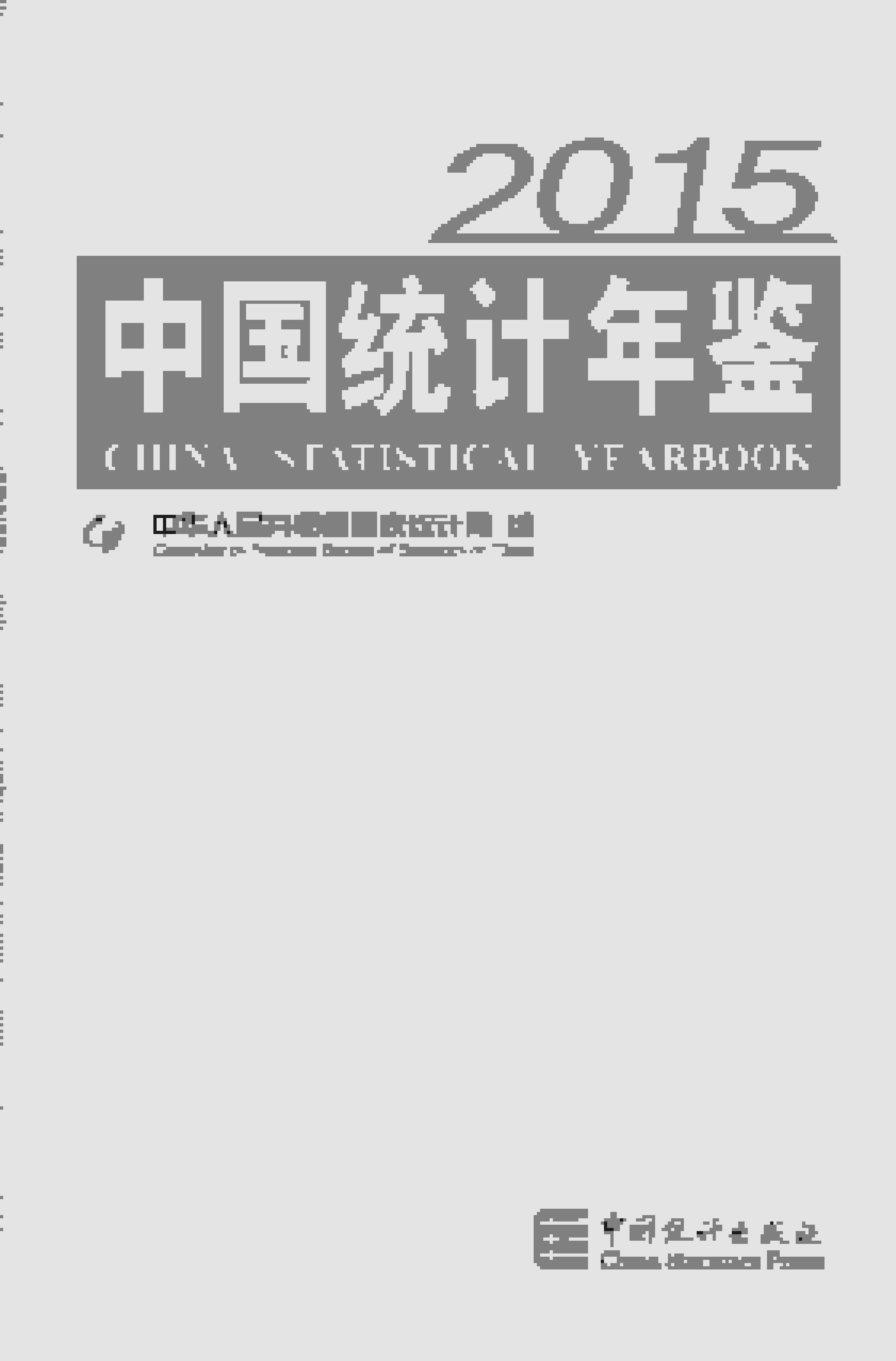 2015年中国统计年鉴封面