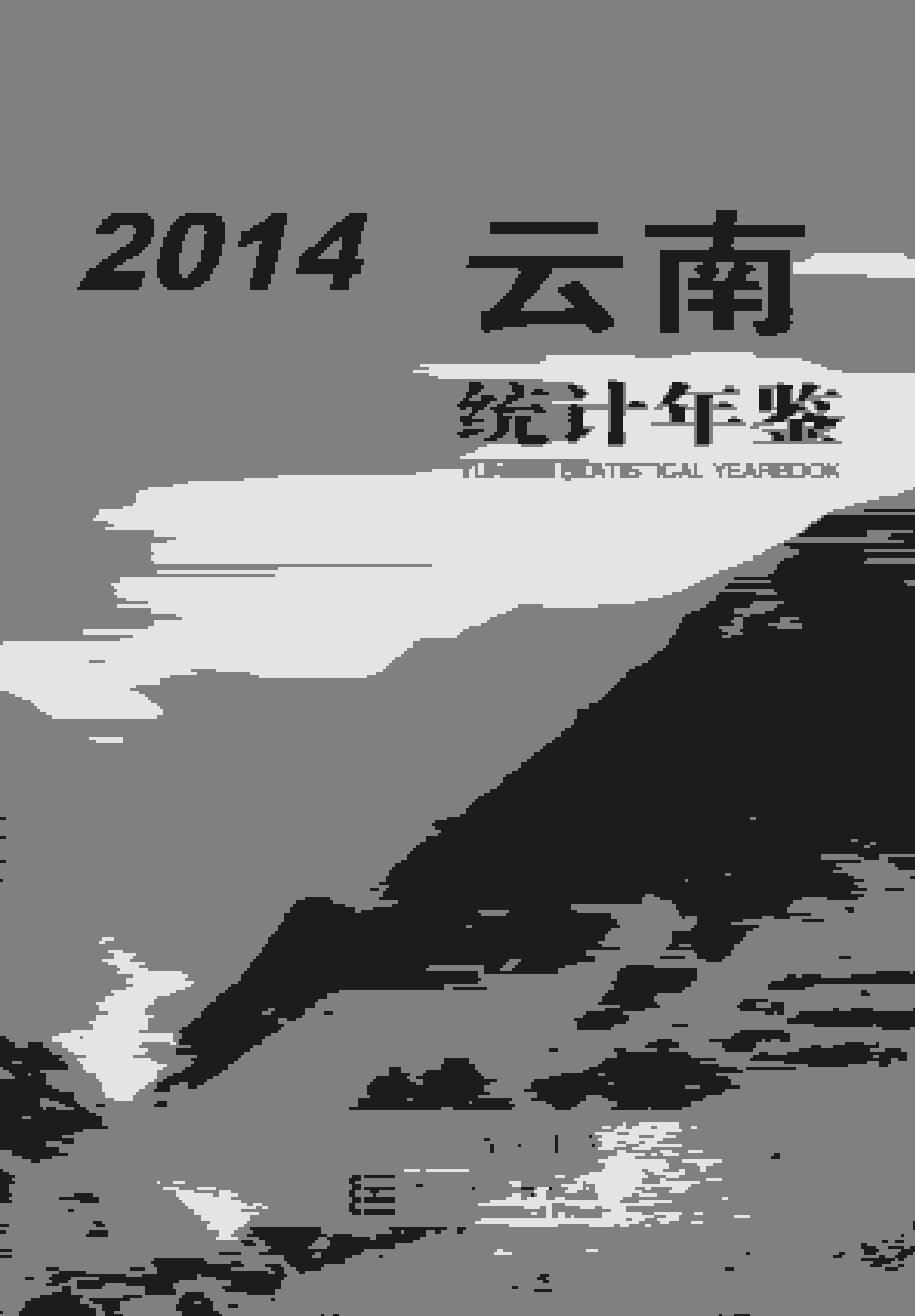 2014年云南统计年鉴封面