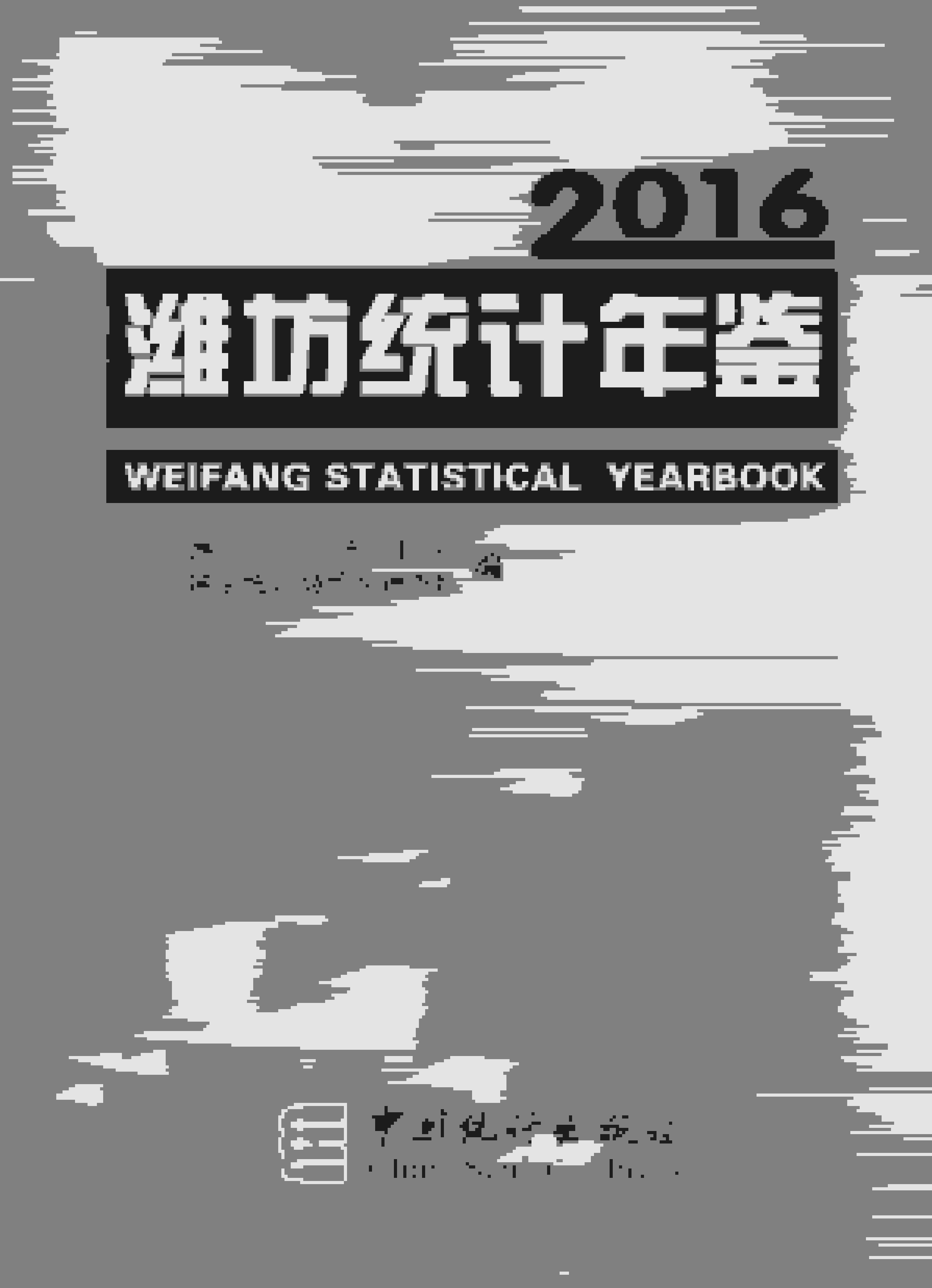 2016年潍坊统计年鉴封面