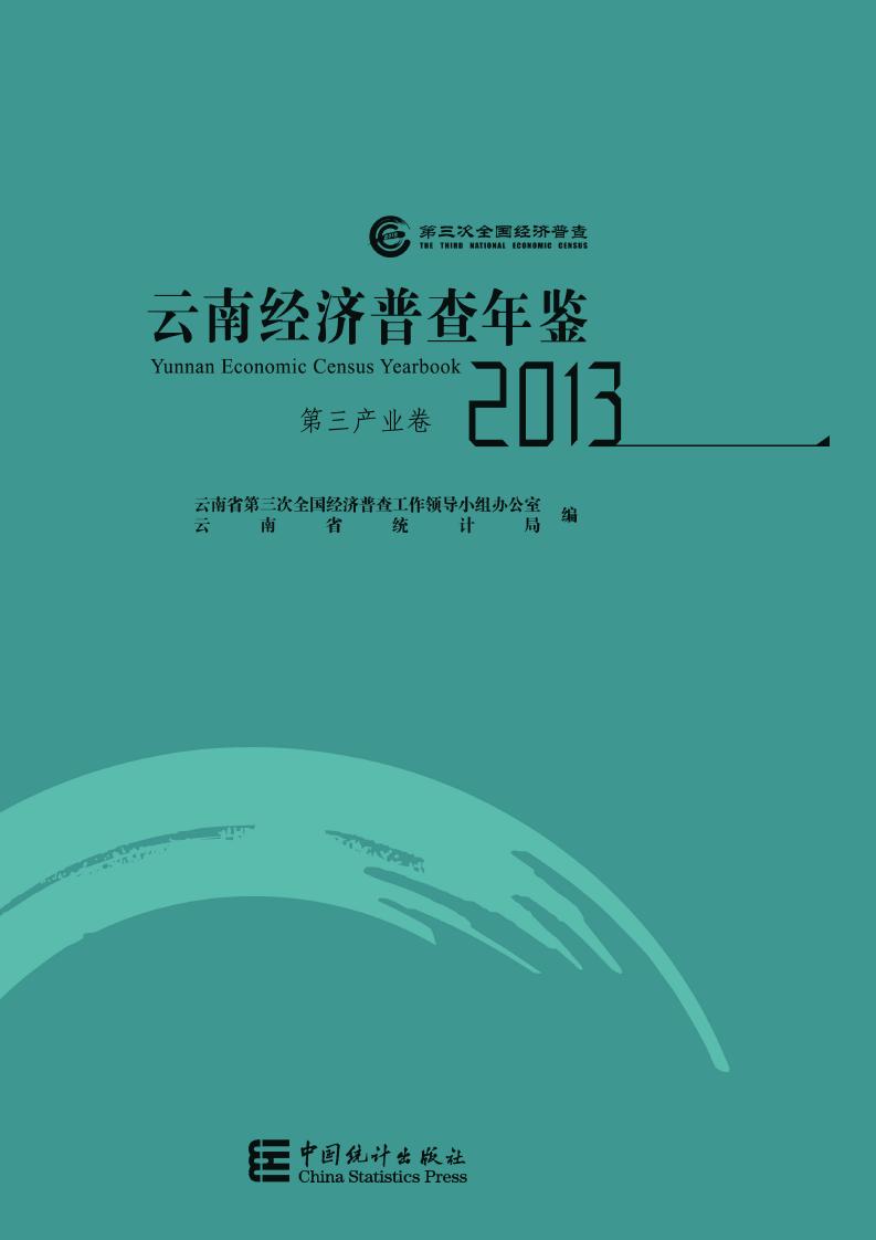 2013年云南经济普查年鉴封面