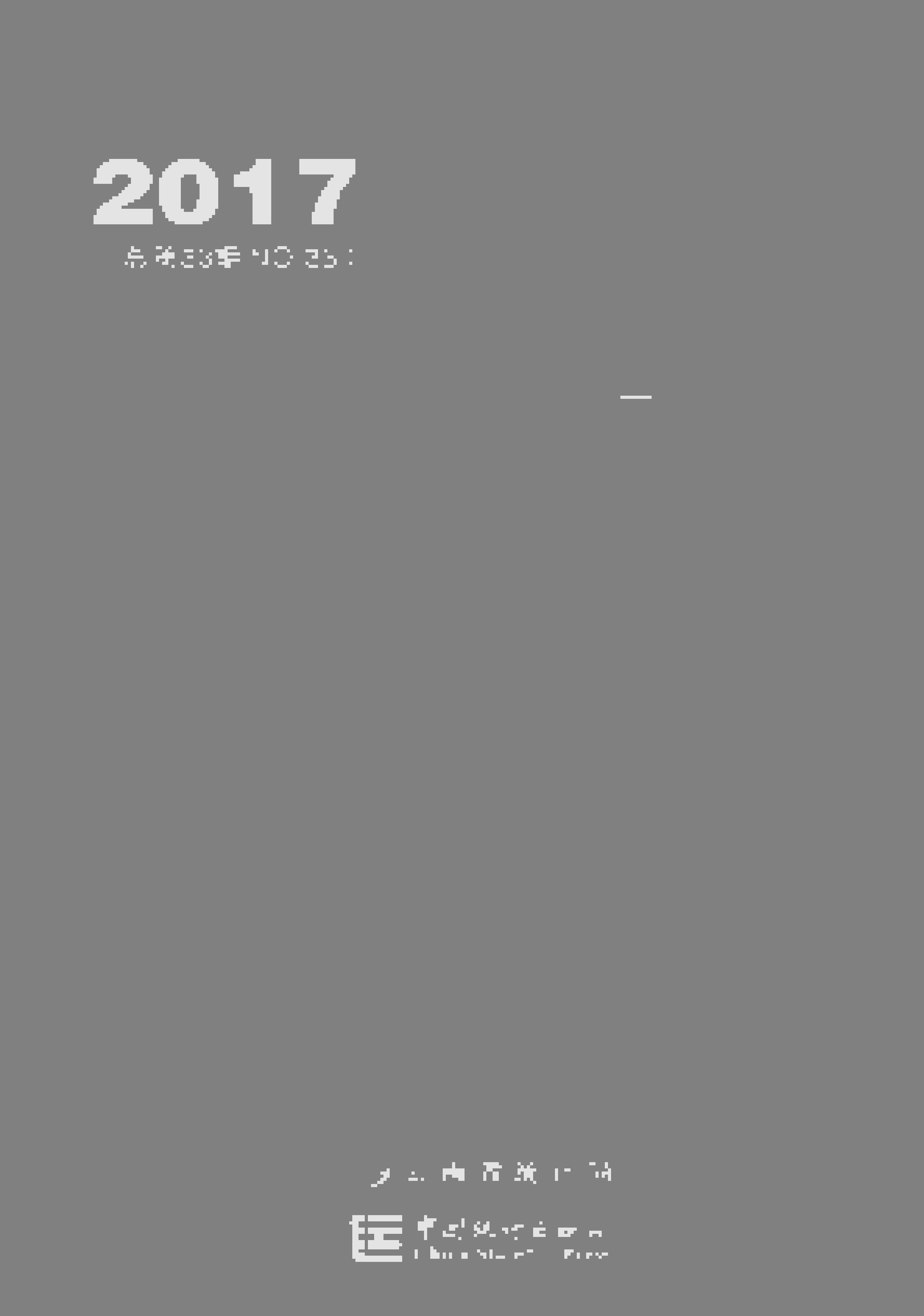 2017年云南统计年鉴封面