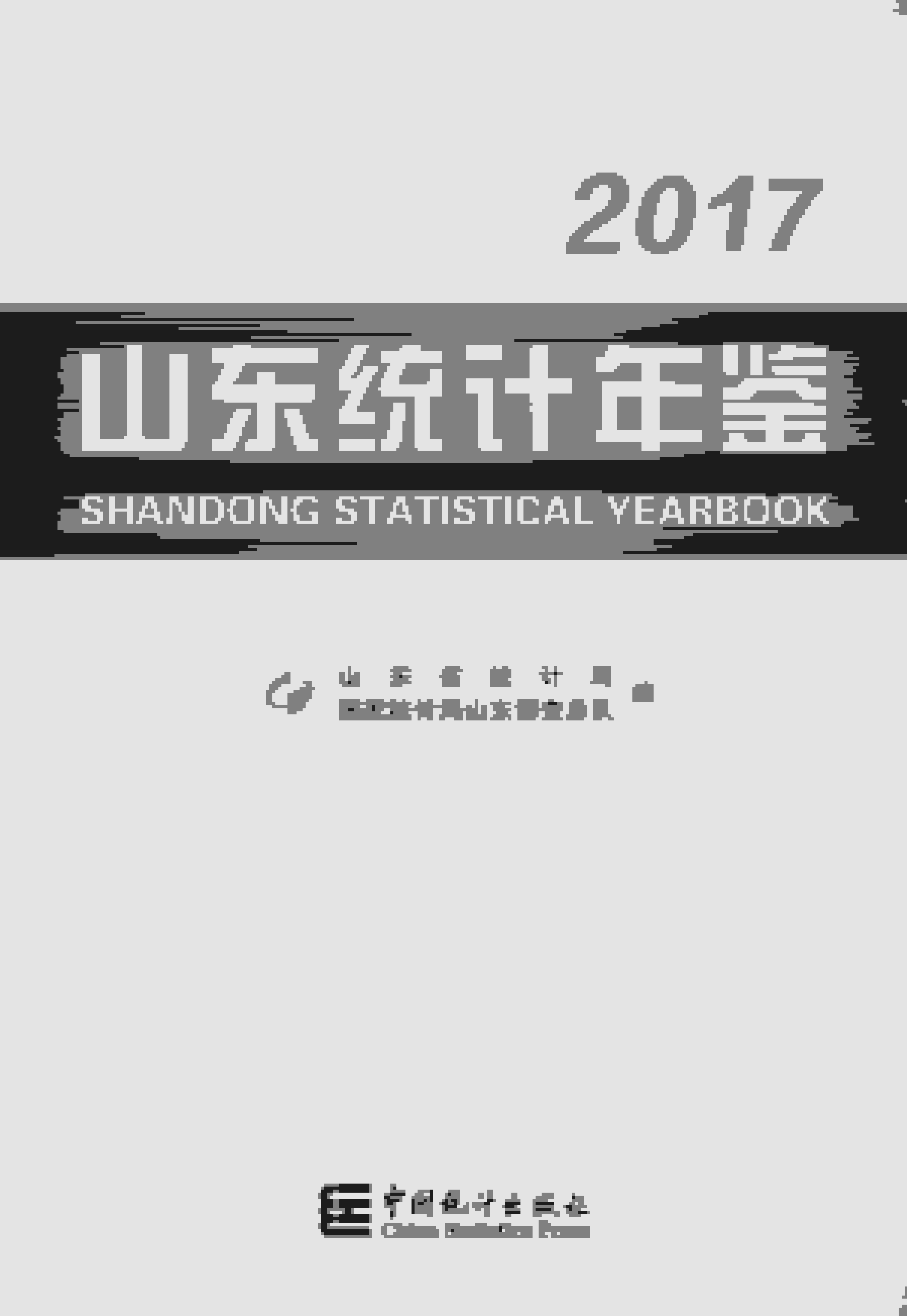 2017年山东统计年鉴封面