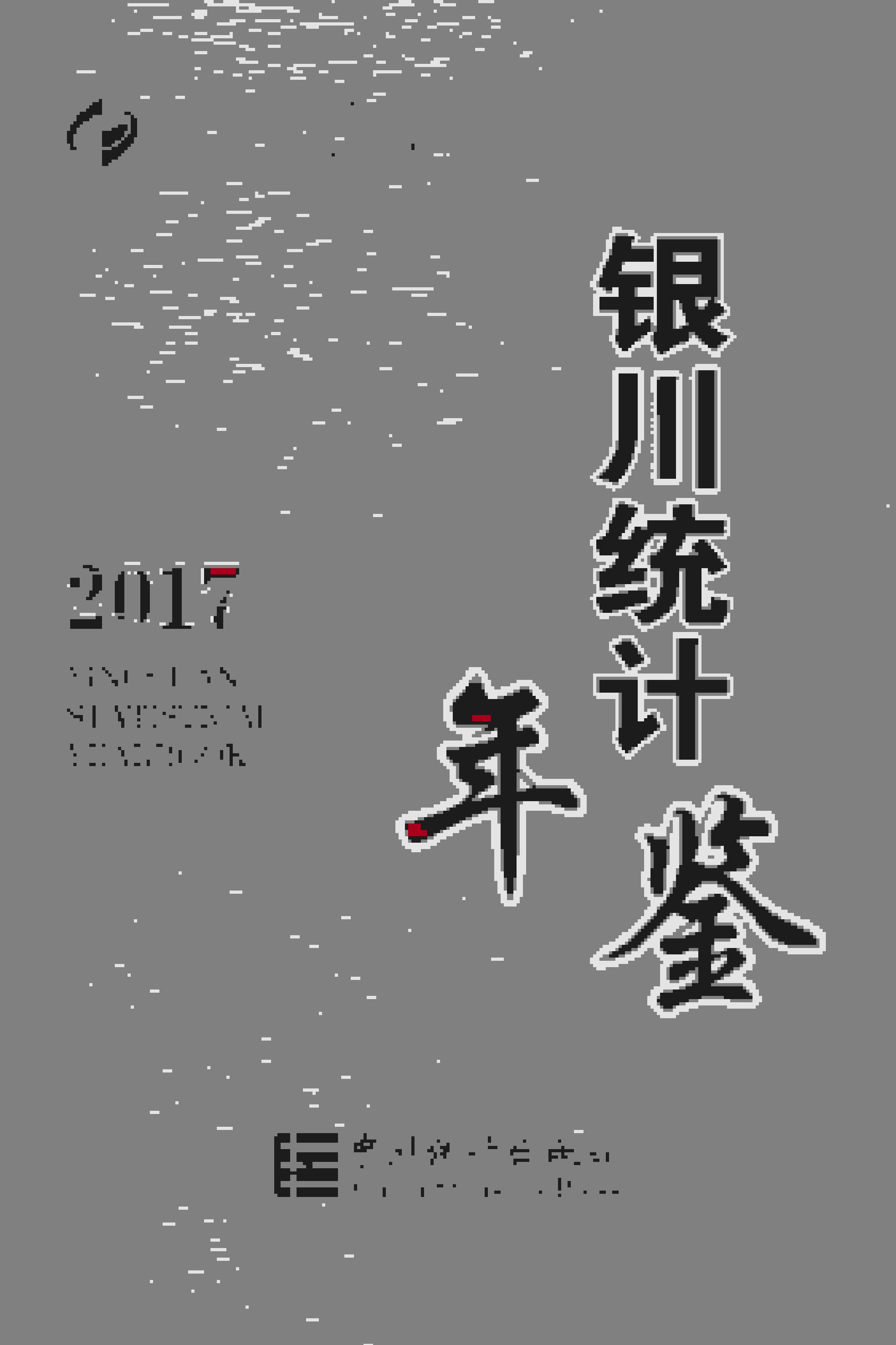2017年银川统计年鉴封面