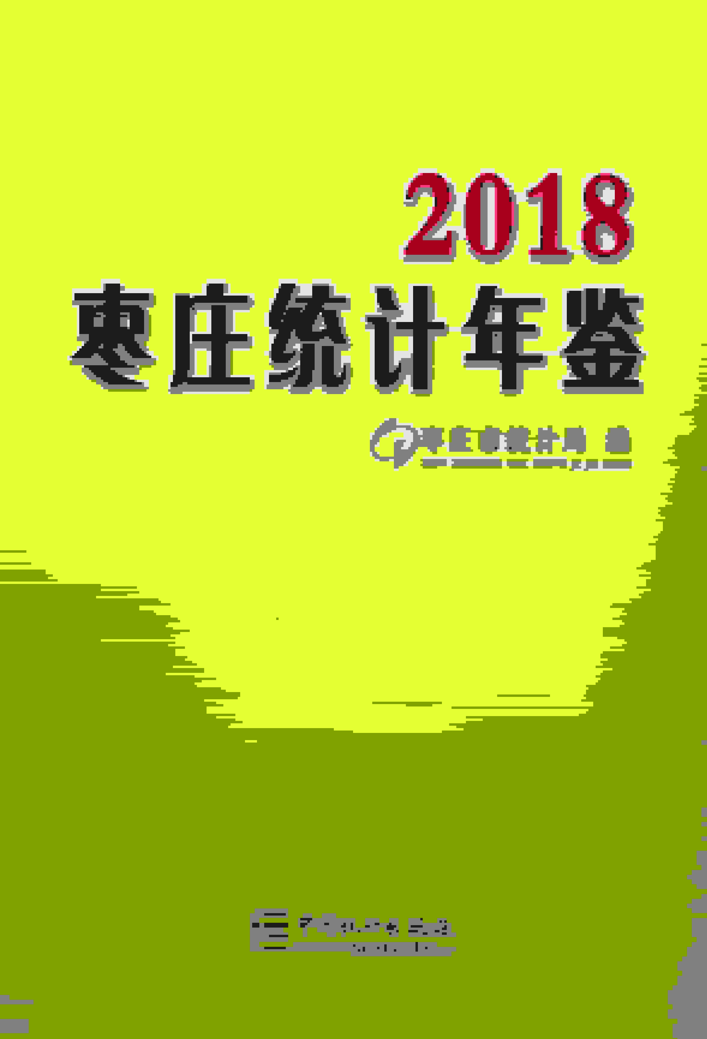 2018年枣庄统计年鉴封面