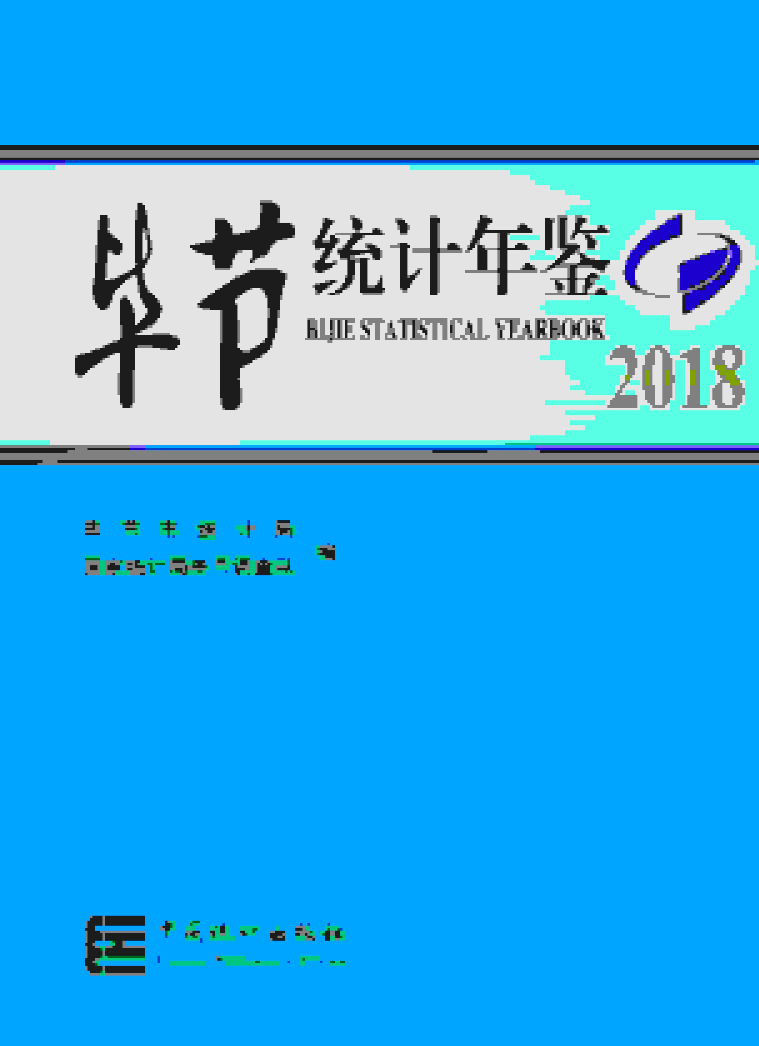 2018年毕节统计年鉴封面