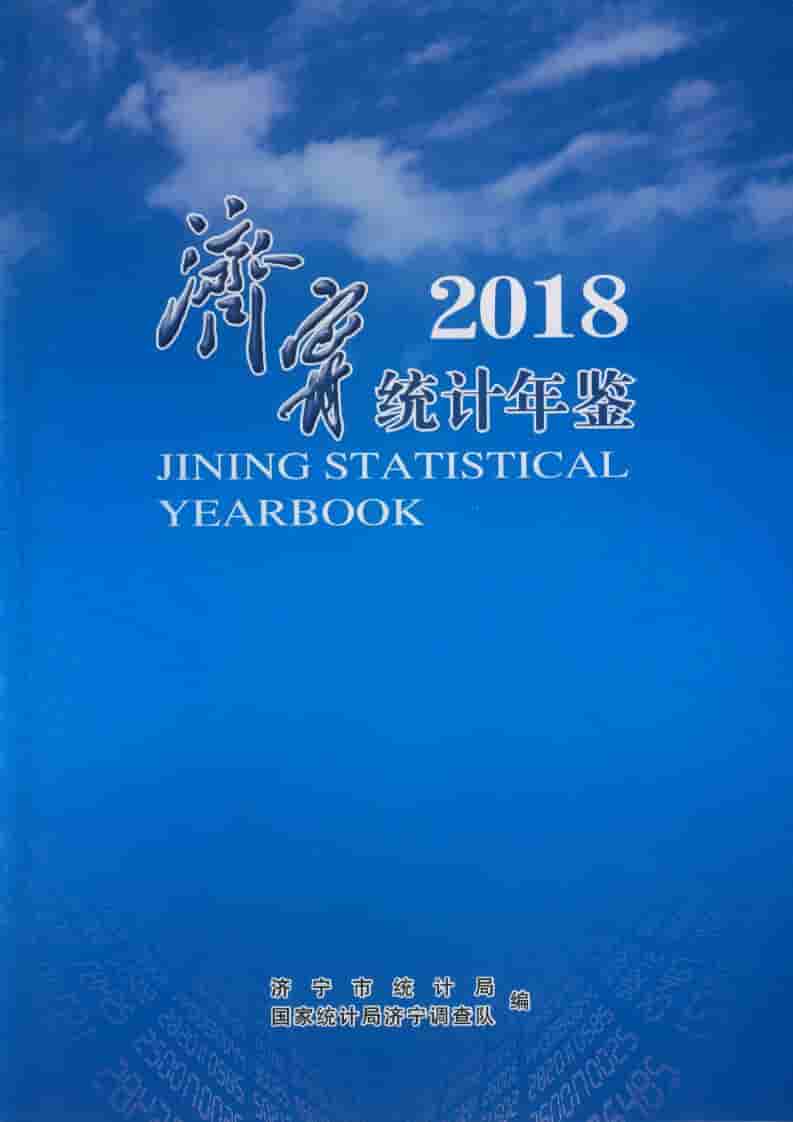 2018年济宁统计年鉴封面
