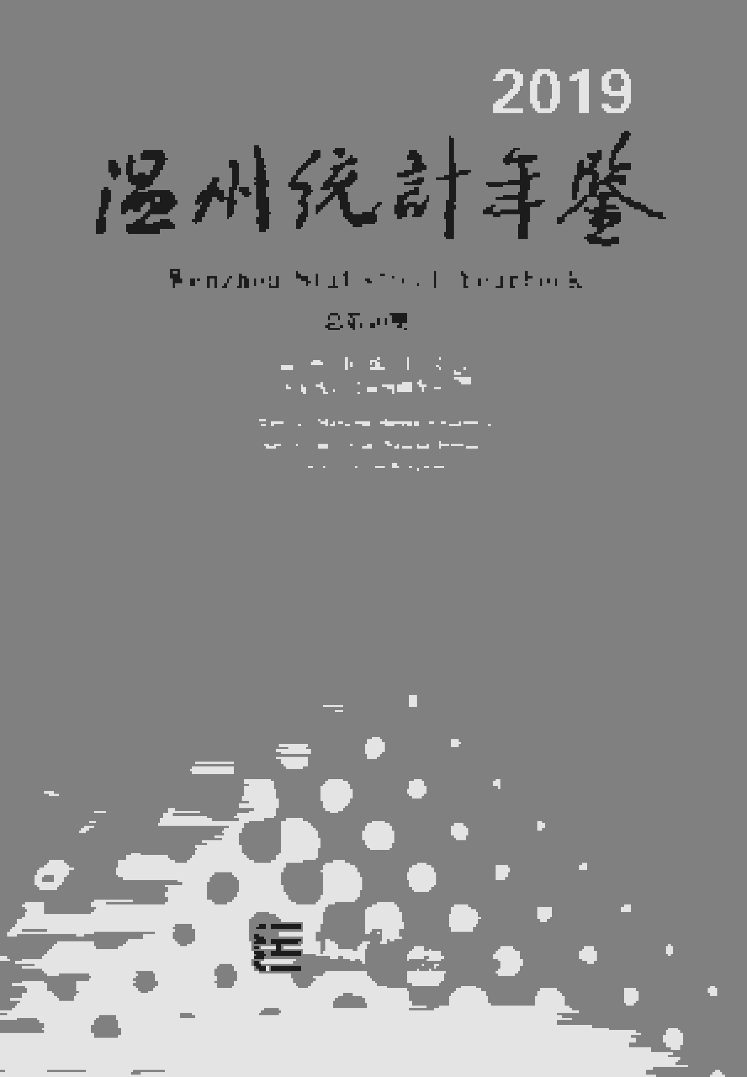 2019年温州统计年鉴封面