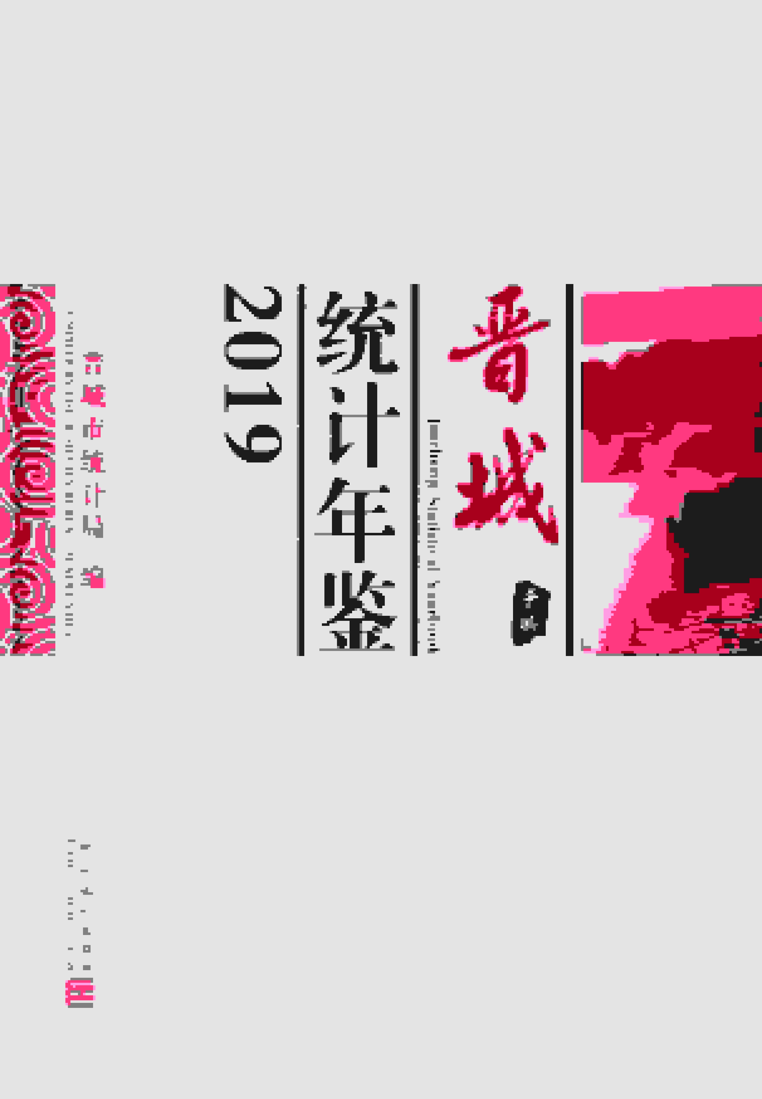 2019年晋城统计年鉴封面