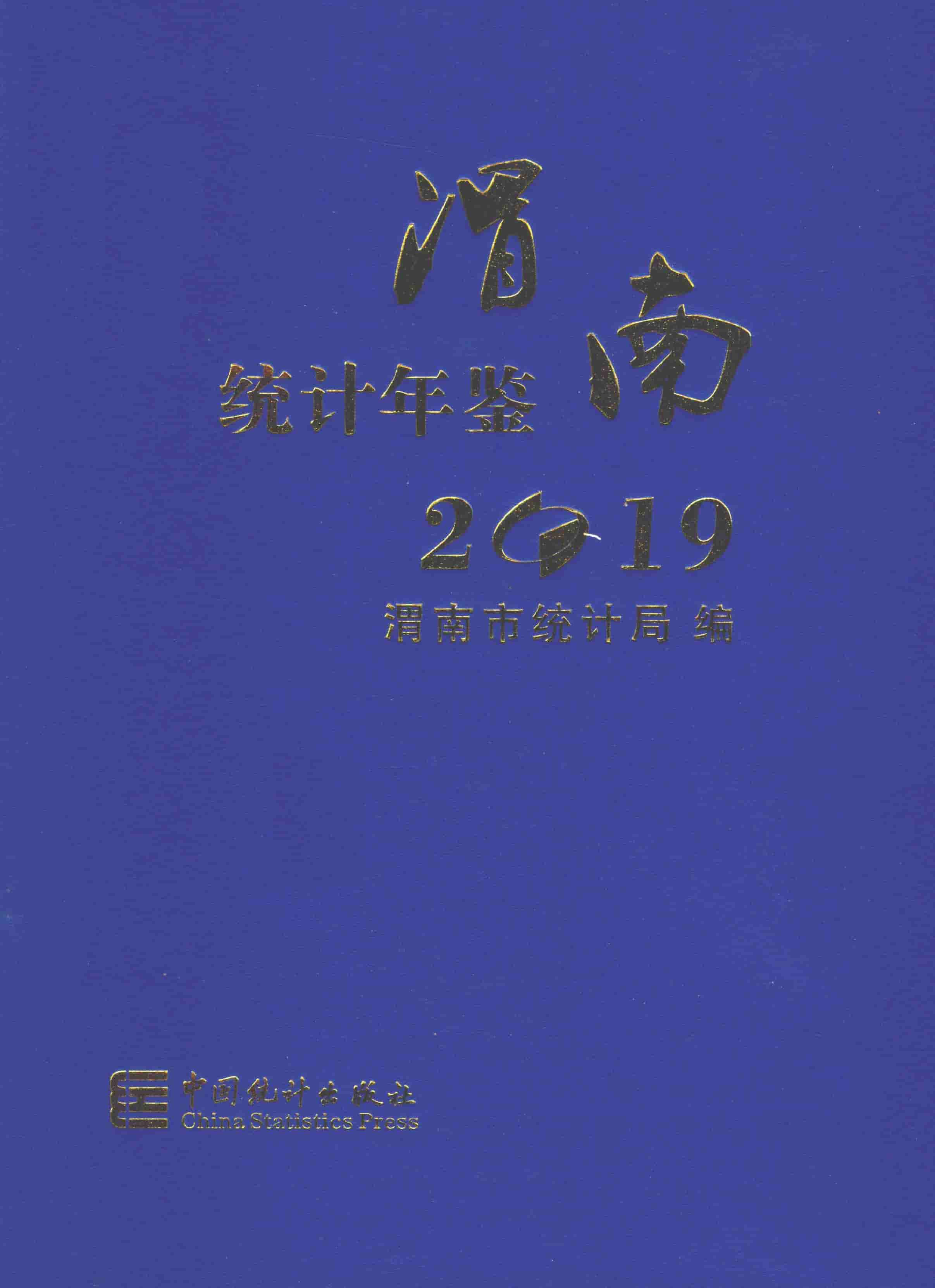 2019年渭南统计年鉴封面