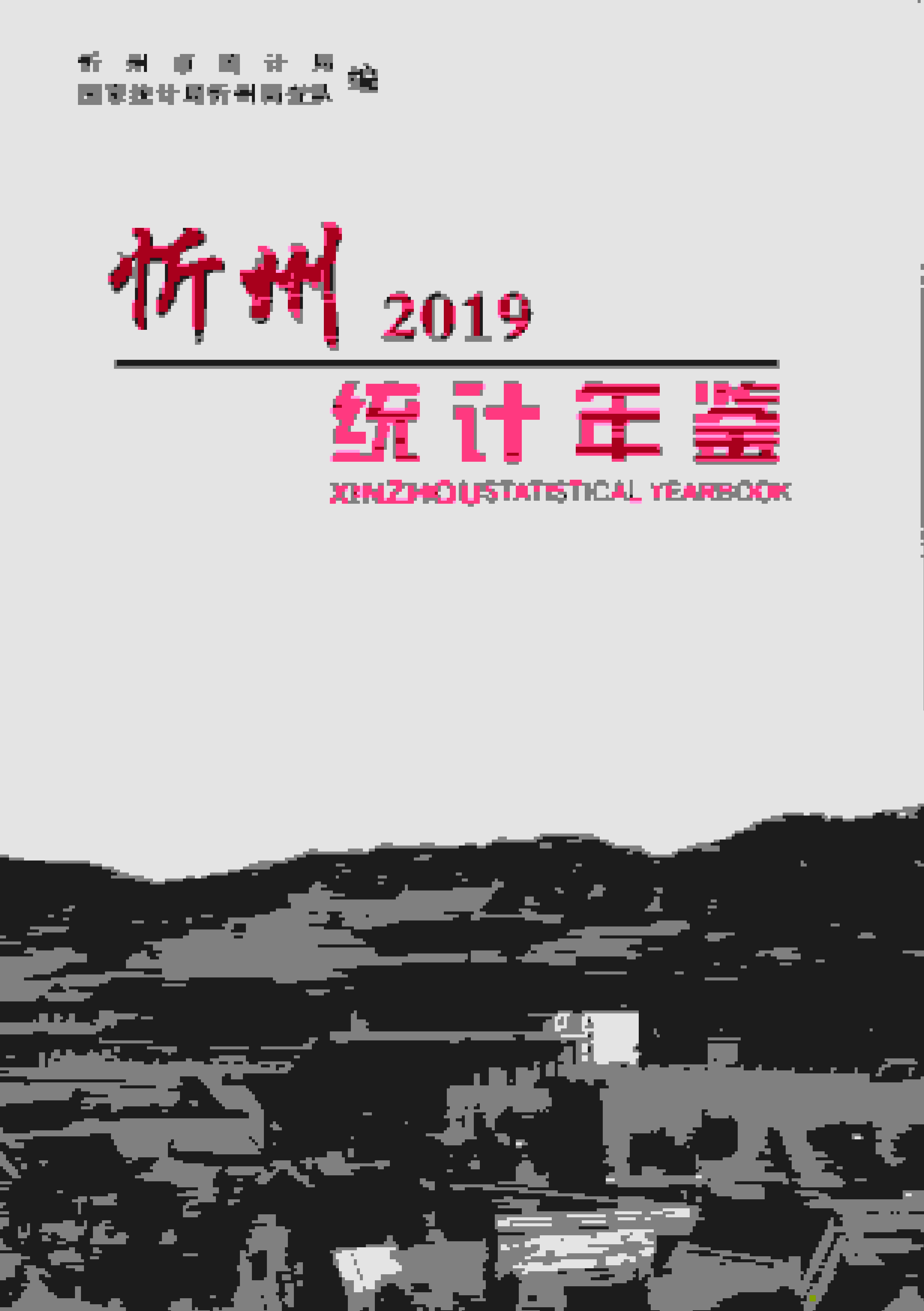 2019年忻州统计年鉴封面