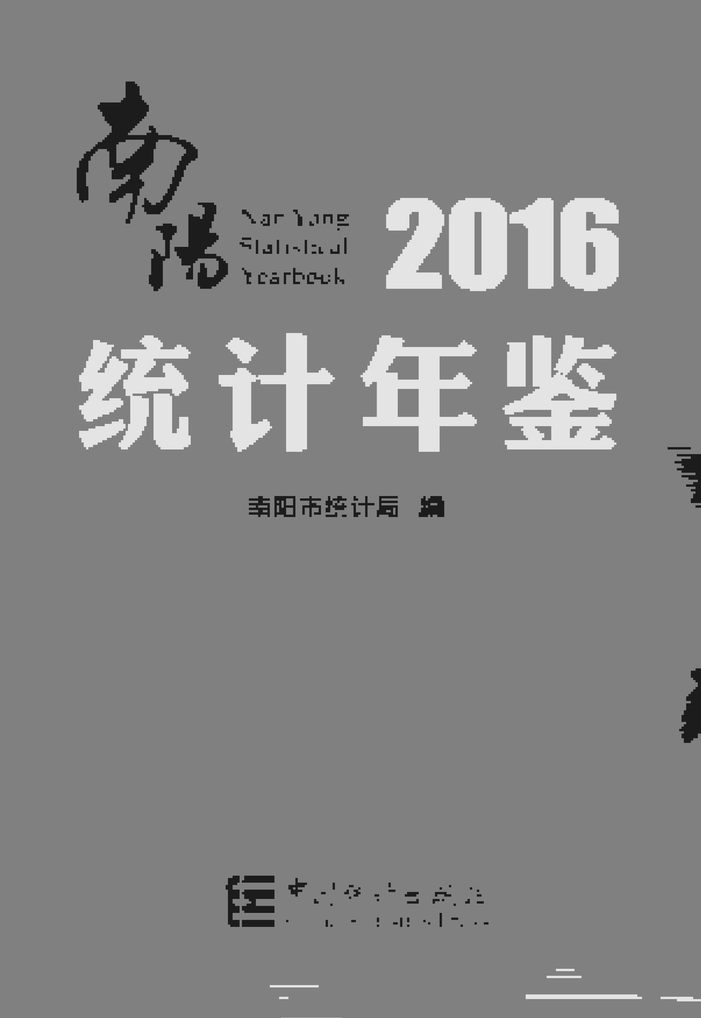 2016年南阳统计年鉴封面