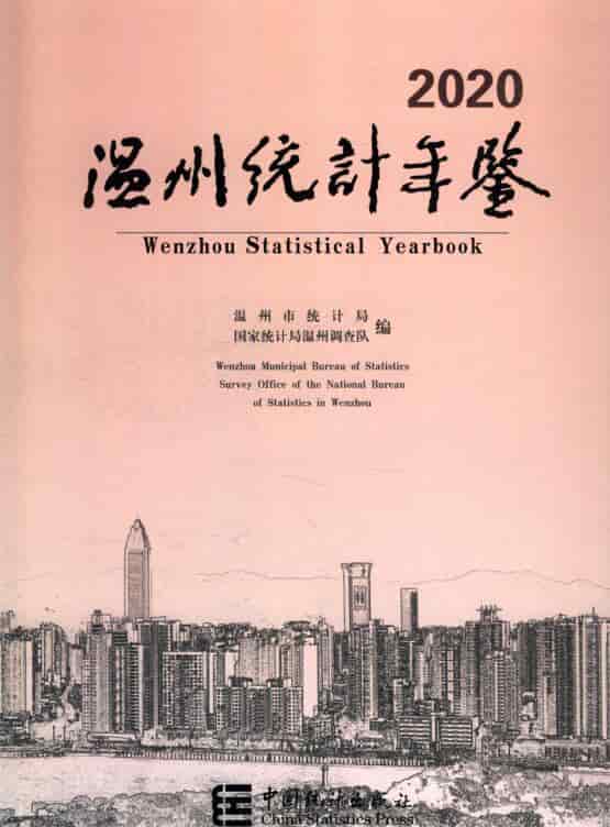 2020年温州统计年鉴封面