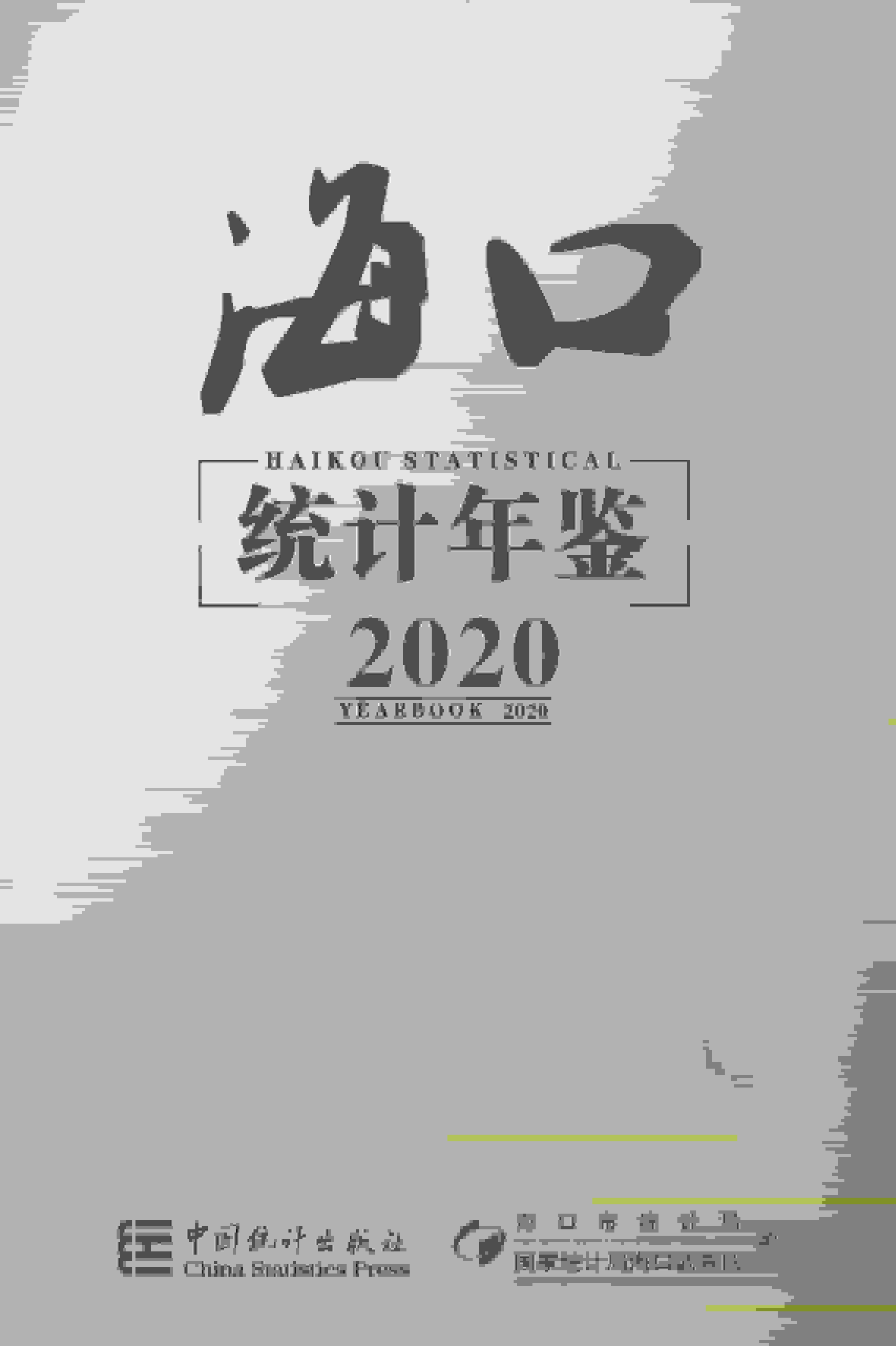 2020年海口统计年鉴封面