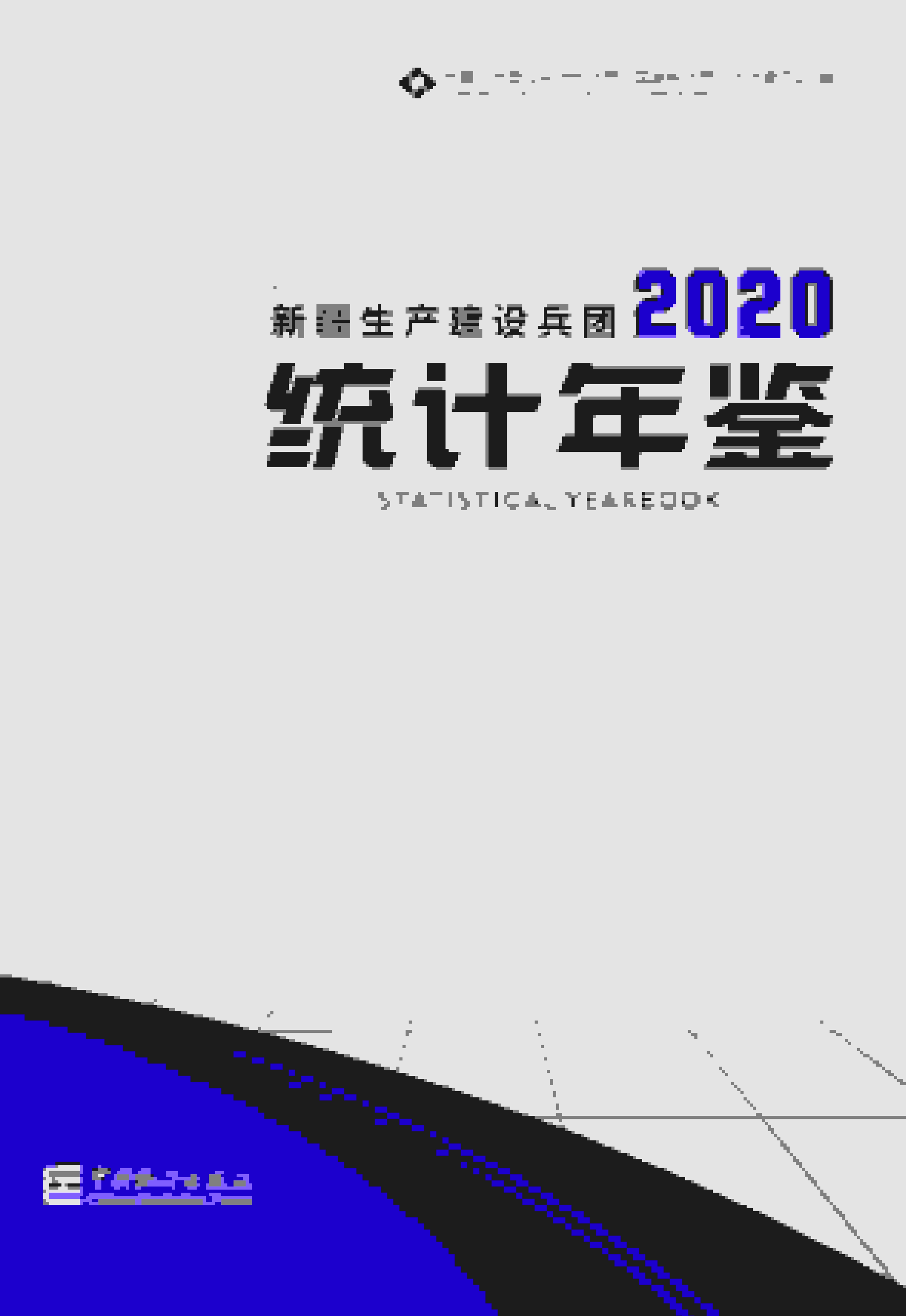 2020年新疆生产建设兵团统计年鉴封面