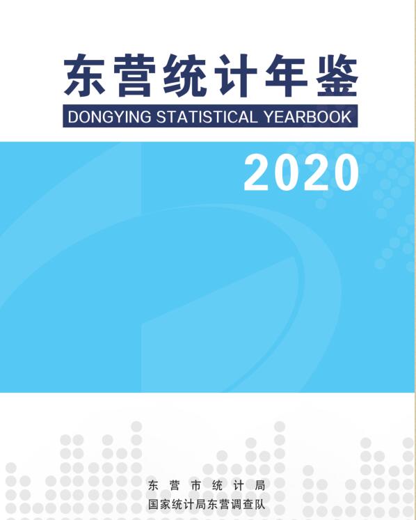 2020年东营统计年鉴封面