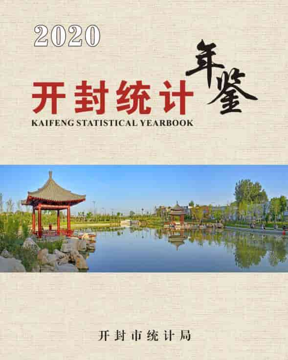 2020年开封统计年鉴封面