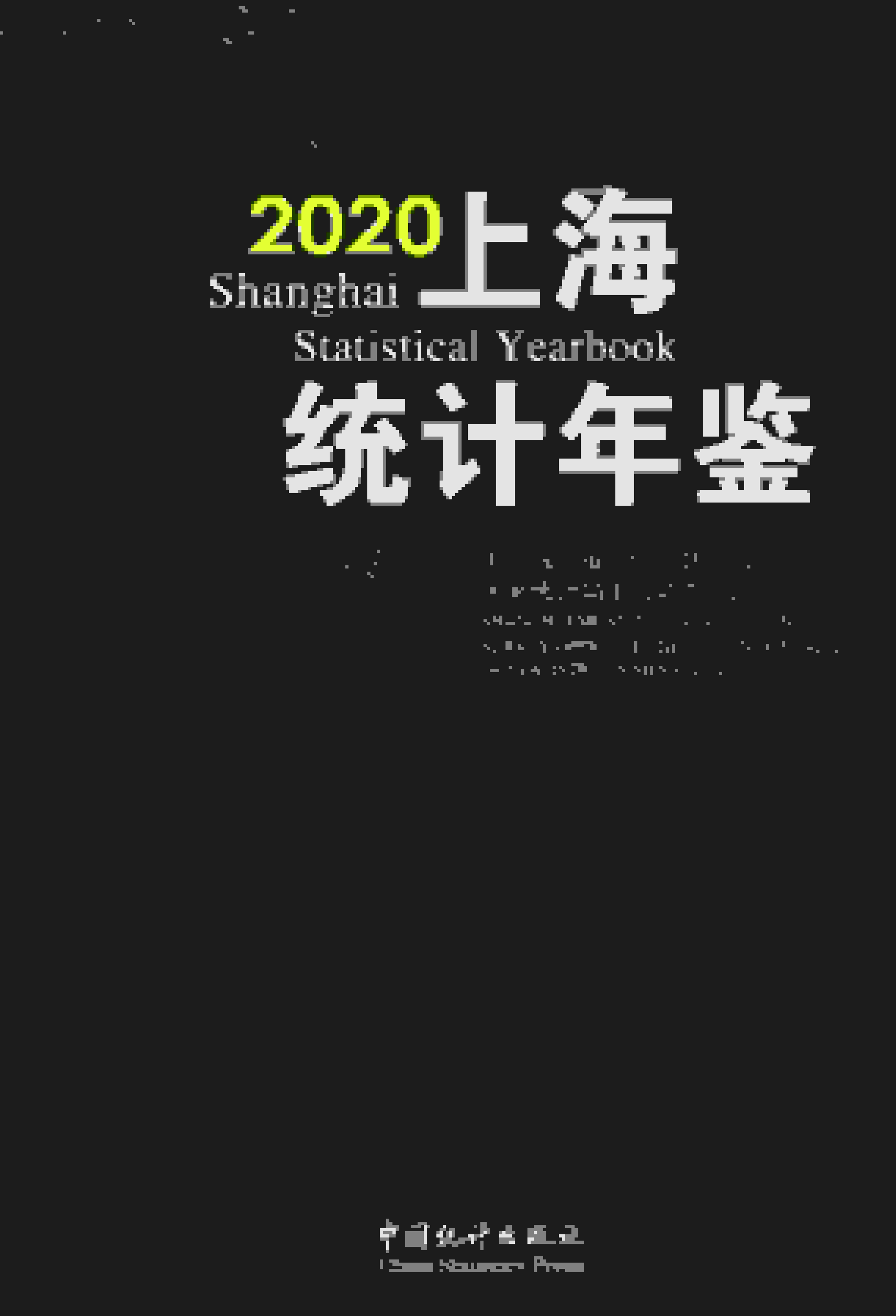 2020年上海统计年鉴封面