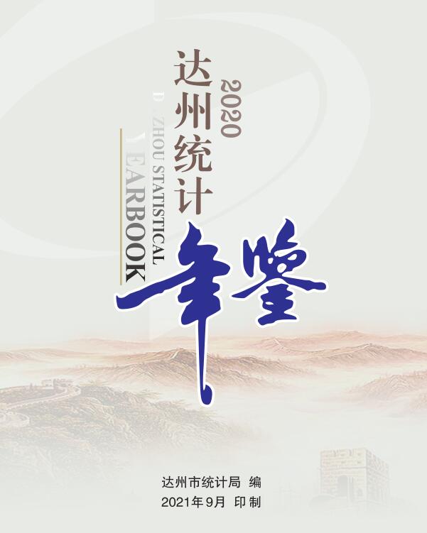 2020年达州统计年鉴封面