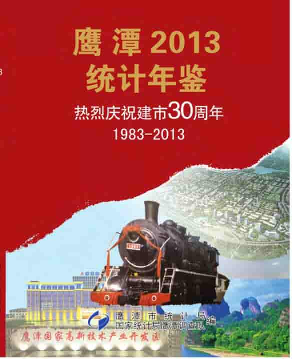 2013年鹰潭统计年鉴封面
