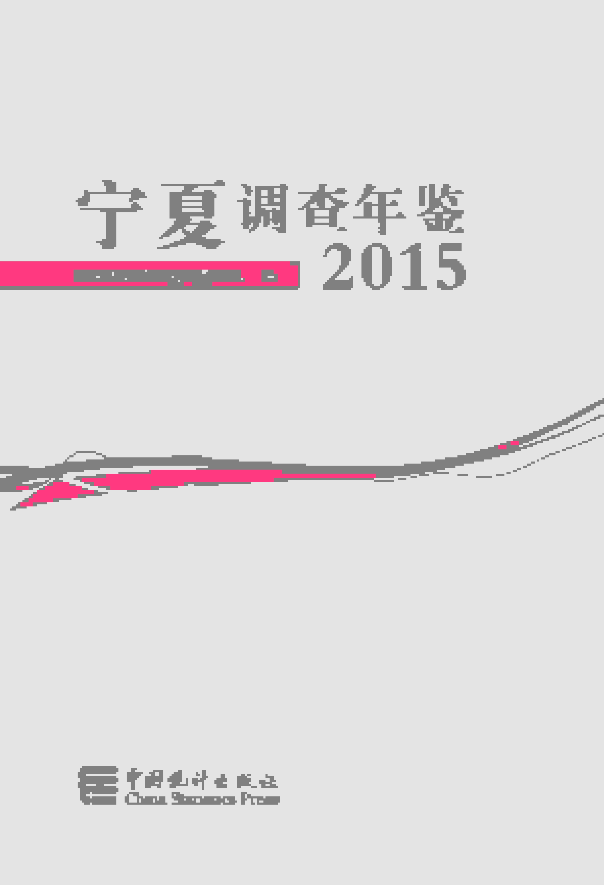 2015年宁夏调查年鉴封面
